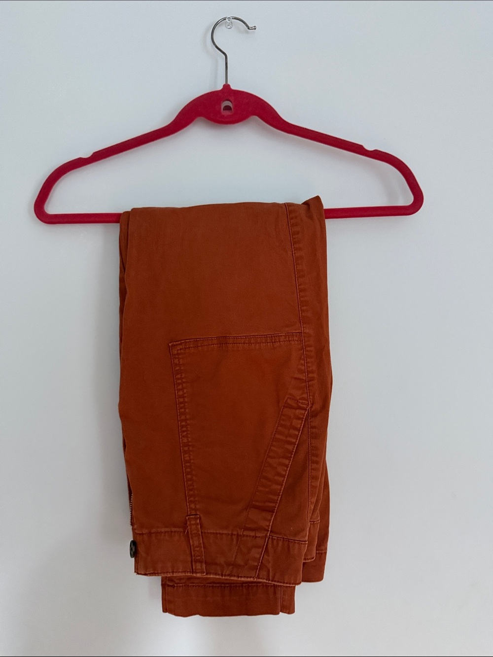 Gap Girlfriend Khaki in Rust Orange Straight Leg Pants